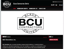 Tablet Screenshot of blackcontractorsunited.com